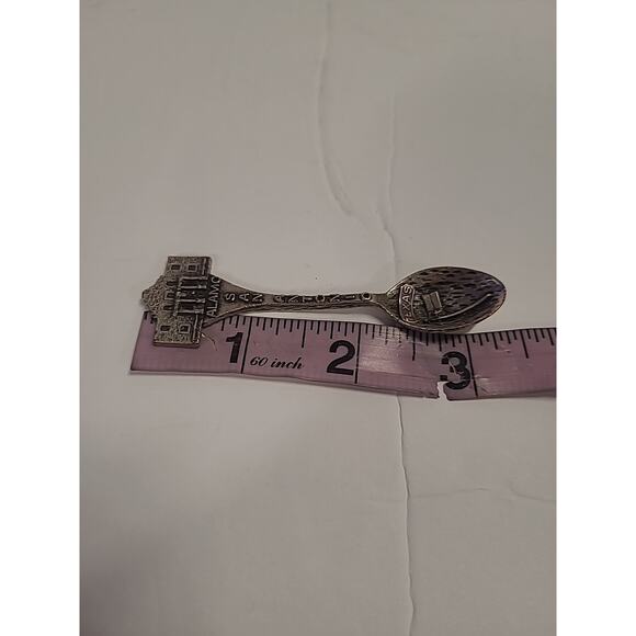 Alamo San Antonio Texas Pewter Collectors Spoon 3" Gish Souvenir - Picture 5 of 5